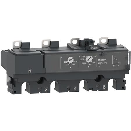 [3322741028] Strømrelæ TM160D for ComPacT NSX 160/250 maksimalafbrydere bimetal/elektromagnetisk mærkestrøm 160 A