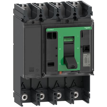 [3322743806] Maksimalafbryder uden strømrelæ ComPacT NSX400F 36 kA ved 415 VAC 50/60 Hz 400 A 4 poler