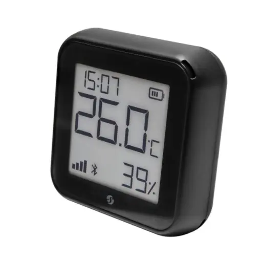 [5401026339] Shelly Plus H&T Matte Black (GEN 3) - WiFi temp-/luftfugtighedssensor