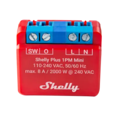[5401023962] SHELLY PLUS 1PM MINI - WIFI 8A RELÆ