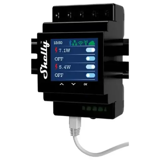 [5401018847] Shelly Pro 4PM - WiFI relæ 4 kanaler med effektmåling
