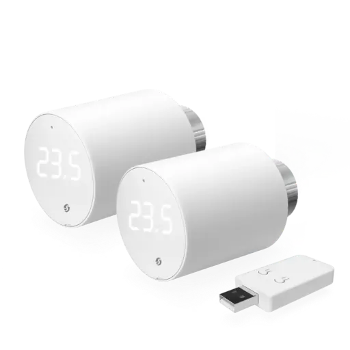 [5401038066] Shelly BLU TRV 2-pack + 1 x BLU Gateway Gen3 - Smart radiatortermostat