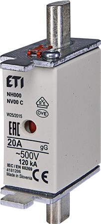 [0825100923] SIKRING NH000 20A GG 500V