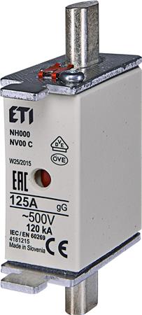 [0825101197] SIKRING NH00 125A GG 500V