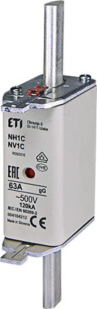 [0825100541] SIKRING NH1 63A GG 500V
