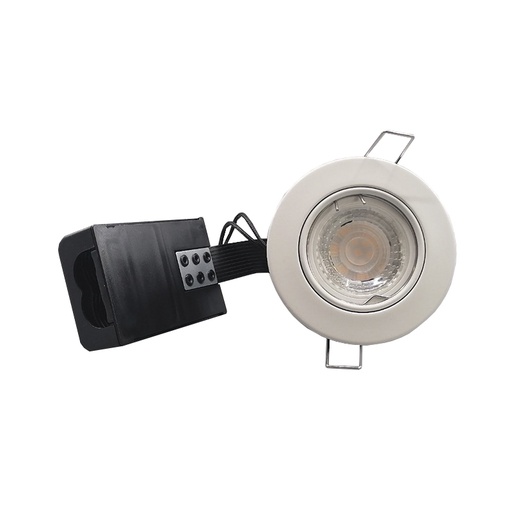 [959714089] Pro indbygningsspot m 5W LED pære 3000K - Mat hvid