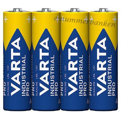 [0894100213] BATTERI ALKALINE AA LR06-4 FO INDUSTRIAL