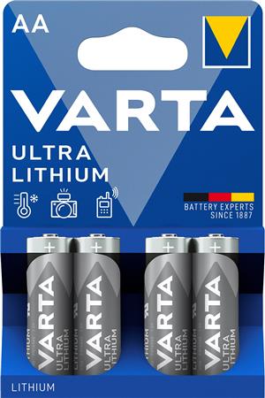 [9494601184] BATTERI PROF LITHIUM AA 1,5V 4ST