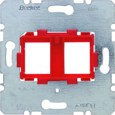 [7917046668] Dataudtag Euro indsats 2x Keystone modular jack (rød)