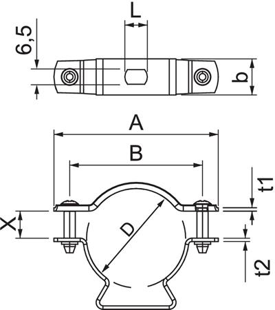 [5439016262] AFSTANDSBØJLER ELFORZINKET 30-36MM