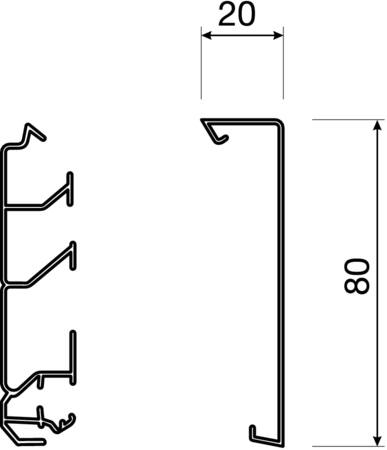 [7936072105] FODLISTEKANAL BUND SL 80MM