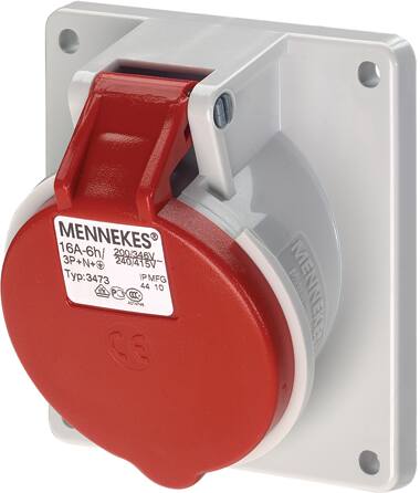 [5428430341] CEE UDTAG INDBYGNING 5P 16A 400V IP44 H6