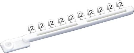 [5421260673] ENKELT MÆRKE 9704A/2 B HVID