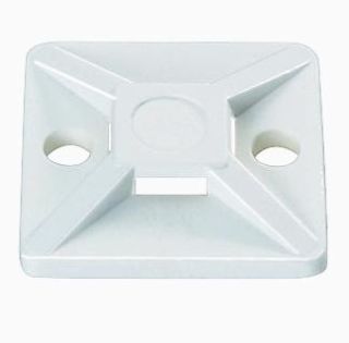 [0839105312] Strips / Kabelbinder holder 28x28mm hvid - 100 stk