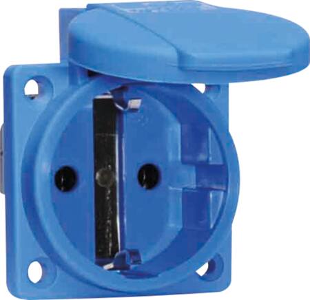[5428522233] STIKDÅSEINDB SCHUKO 250/16 BLÅ QC