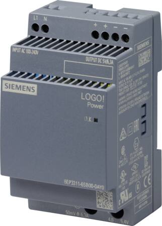 [2663002207] LOGO!POWER 24 V / 2.5 A stabiliseret strømforsyning