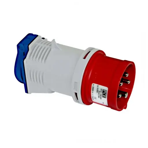 [5428522356] Adapter CEE 16A 5P stikpr./DK-udtag 3P