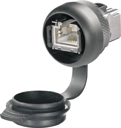 [7986079051] IE chassi Indbygningsstik C6A med RJ45/RJ45 IP65