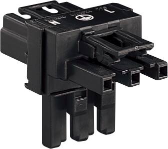 [5428420348] T-Stykke. 1 Han & 2 Hun 3P Sort 2 låse
