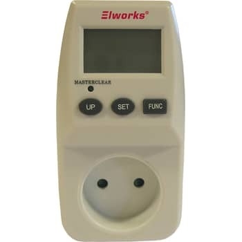 [5-077-1] Energimåler elektronisk hvid