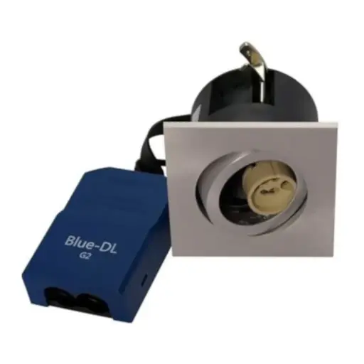 [5442524482] Blue-DL firkantet indbygningsspot m. GU10 fatning - Børstet