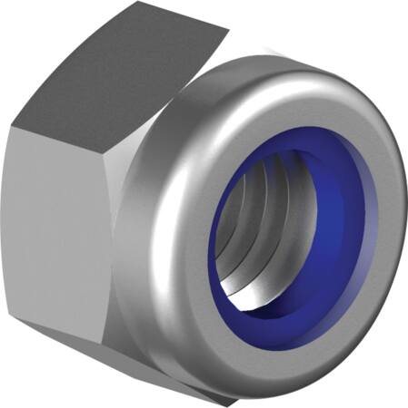 [5439800436] LÅSEMØTRIK 5MM A2 M/NYLONRING DIN 985