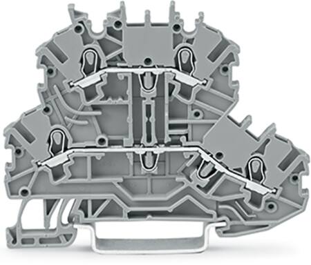 [5421602082] 2-LAGS KLEMME 4 LEDER - GRÅ