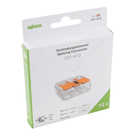 [5401008944] 221 Blisterpakke 3-leder med vippepaler 4mm2 12 stk.