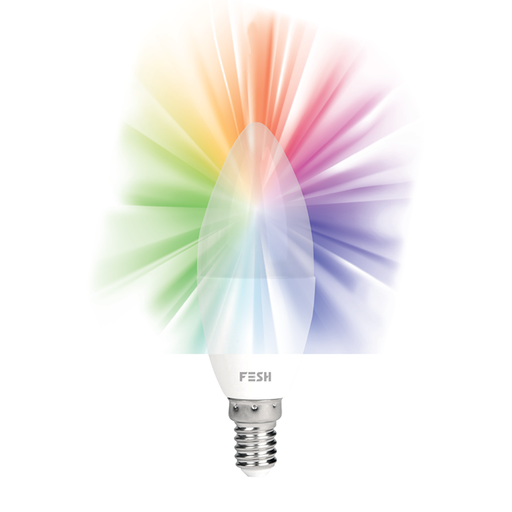 [207502] FESH SMART HOME LED Kerte, multicolor E14 5W