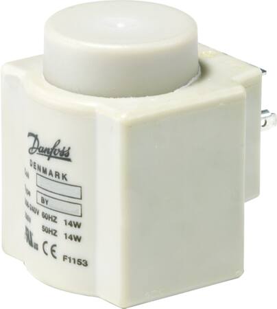 [2324503883] Spole til magnetventil BY024CS DIN-stikplade 24 V Coil BY024CS 24V 50/60HZ