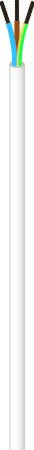 [3032305123] Plastkappeledning PKLJ H03VV-F 3G0,75 Hvid Sp100