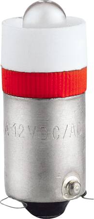 [1790355145] LYSKILDE LED 24V DC/AC BA9S RØD