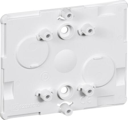 [1017025611] CLIC'LINE monteringsbox enkelt bundplade hvid