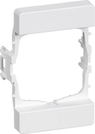 [1017023765] CLIC'LINE overgangsramme for 1 modul indsats for lodret monteret kanal hvid