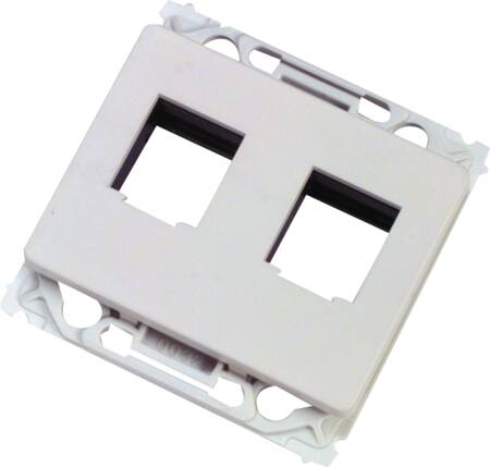[1086018811] LK OPUS 66 Dataudtag for 2x Systimax RJ45 1 modul hvid
