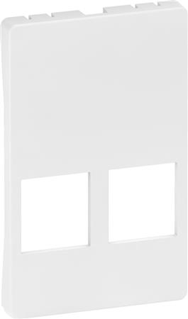 [1088000539] LK FUGA afdækning for Dataudtag for 2x Systimax RJ45 1,5 modul hvid