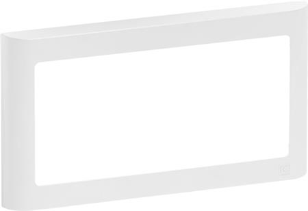 [1017057524] LK FUGA antibakteriel SOFT designramme 2-modul indsatse vandret hvid