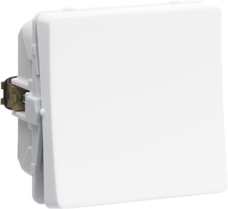 [1017060265] FUGA 1-polet afbryder 16A hvid 100 stk. bulkforpakning