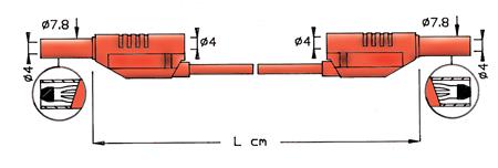 [6398613226] Prøveledning 2611 silikone200CM sort