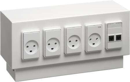 [7936019540] Gulvbox 10S RAL9016 perlehvid