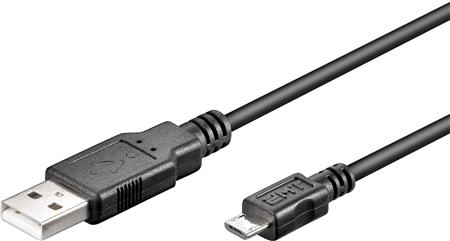 [5482104037] USB2.0 KABEL A - MICRO B M/M 3M SORT