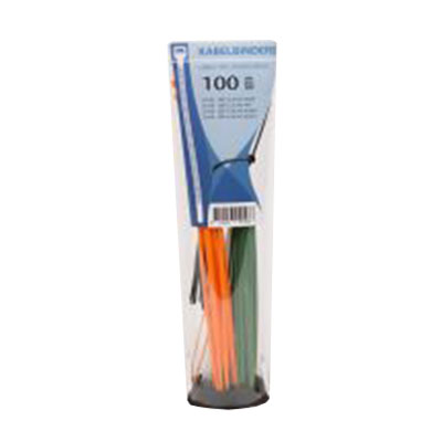 [0990551] Strips / Kabelbinder 100 stk., 4 farver