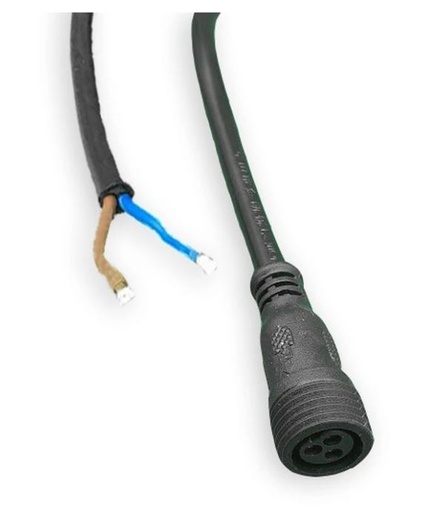 [4602] LED lysskinne startkabel - 50 cm, sort