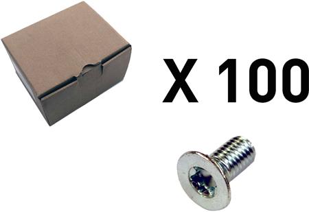 [1914823945] 100 SKRUE, UNDERSÆNKET, TORX.