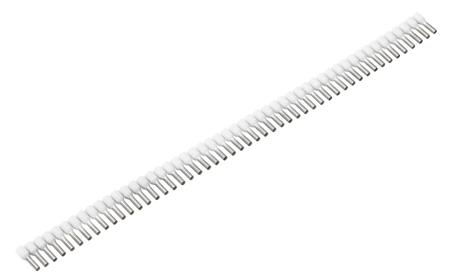 [5421600000] TERMINALRØR HVID 0,5MM BÅND