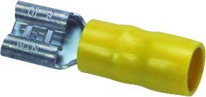 [0821101421] SPADEMUFFE HALVISO. GUL 6,3X0,8