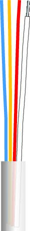 [5483515997] ALARMKABEL 8X0,22 HVID SPOLE