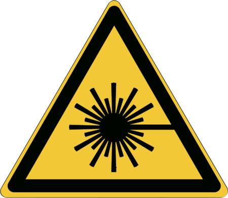 [9897200674] SKILT TREKANT LASER BEAM 22X25MM RL.250