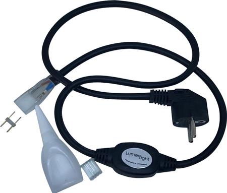 [5454001045] LIT230 TILSLUTNINGSLED. 1M SORT IP67 H07