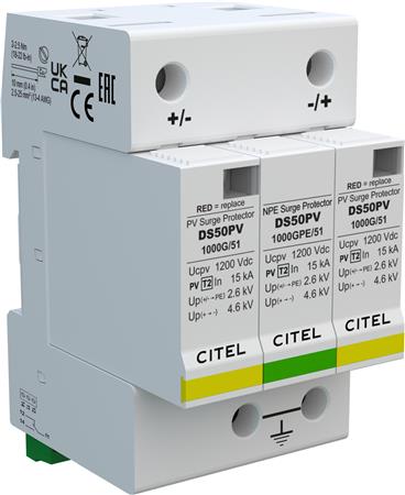 [0868101536] TYPE 2  DC SPD, 1000V, IMAX  40KA, RS